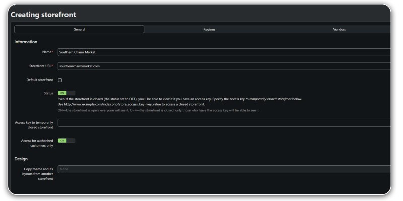 Create multiple storefronts for different brands on a single marketplace