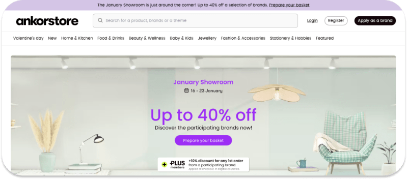 Ankorstore B2B Wholesale Site